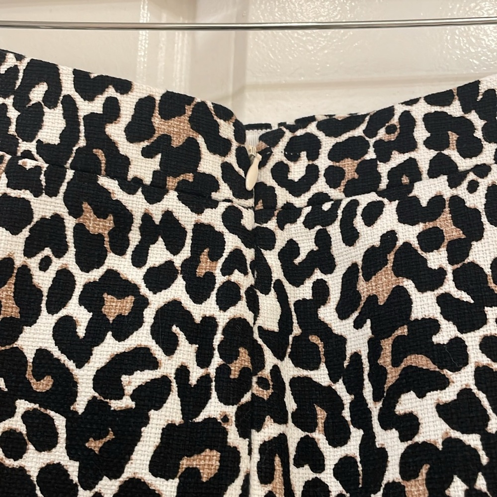 J. Crew Factory Leopard Mini Pencil Skirt - Picture 5 of 9